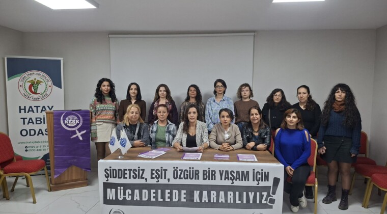 KESK Hatay Kadın Meclisi: “Şiddetsiz, Eşit ve Özgür Bir Yaşam İçin Mücadelede Kararlıyız”