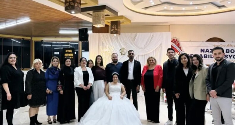 Down Sendromlu Ezgi’nin Gelinlik Hayali Gerçek Oldu: