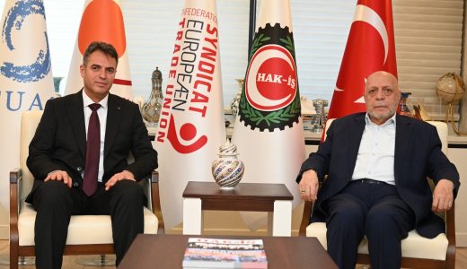 OĞUZHAN İŞLER, HAK-İŞ GENEL BAŞKANI ARSLAN İLE GÖRÜŞTÜ