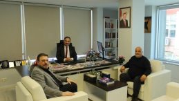 Başkan Mazmanoğlu’ndan, Müdür Oranlı’ya Hayırlı Olsun Ziyareti