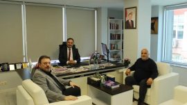 Başkan Mazmanoğlu’ndan, Müdür Oranlı’ya Hayırlı Olsun Ziyareti