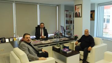 Başkan Mazmanoğlu’ndan, Müdür Oranlı’ya Hayırlı Olsun Ziyareti