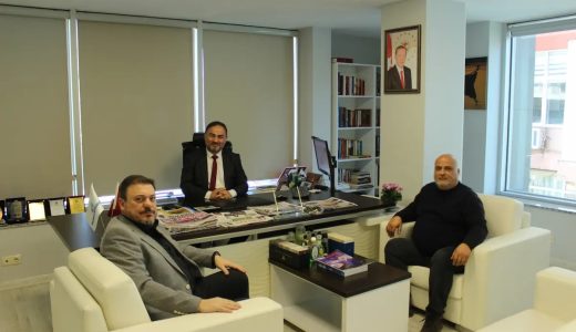 Başkan Mazmanoğlu’ndan, Müdür Oranlı’ya Hayırlı Olsun Ziyareti
