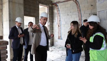 BAŞKAN YAPAR, AKASYA MAHALLESİ’NDE YAPIMI DEVAM EDEN SOSYAL TESİSİ İNCELEDİ