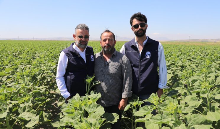 HBB, ÜRETİCİYE AYÇİÇEĞİ TOHUMU DESTEĞİ SAĞLADI